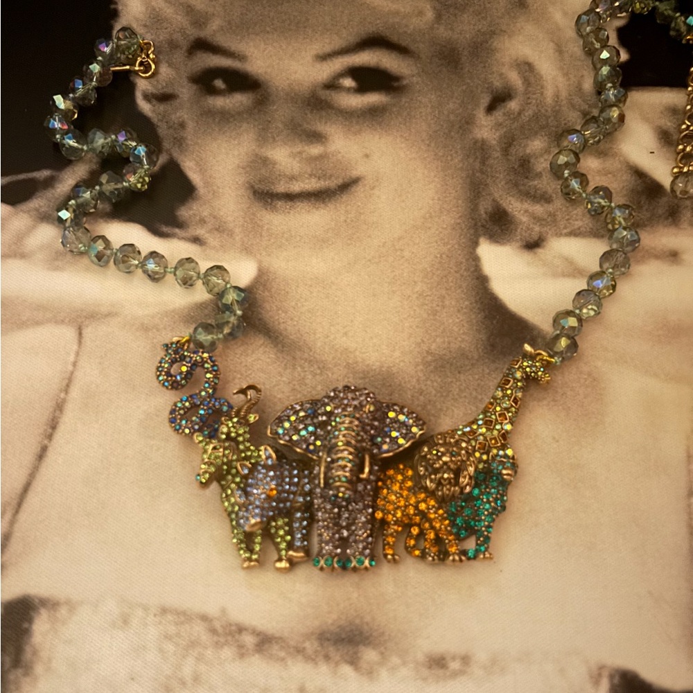 Heidi K9 Wild Animals Blinged necklace